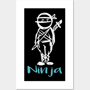 Ninja boy , cute ninja Posters and Art